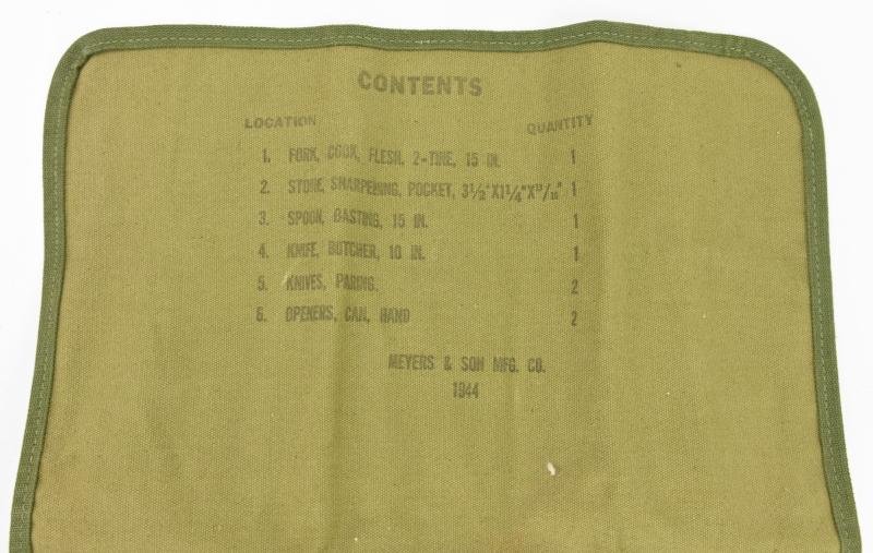 US WW2 Cutlery Roll Cooking 20 Man — image 4