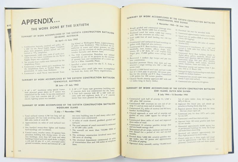 US WW2 History Book of the 60th Seabees — image 11