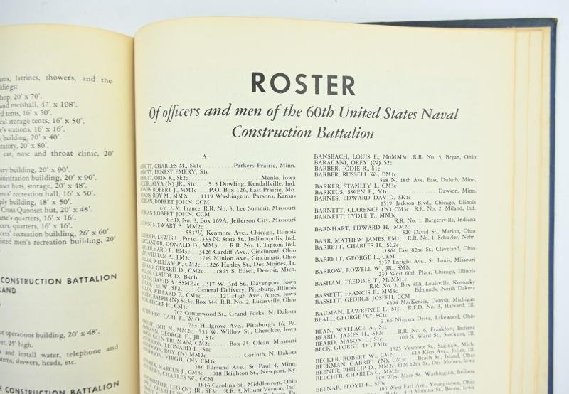 US WW2 History Book of the 60th Seabees — image 12