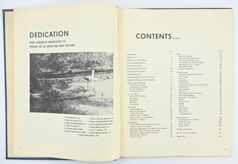 US WW2 History Book of the 60th Seabees — image 4