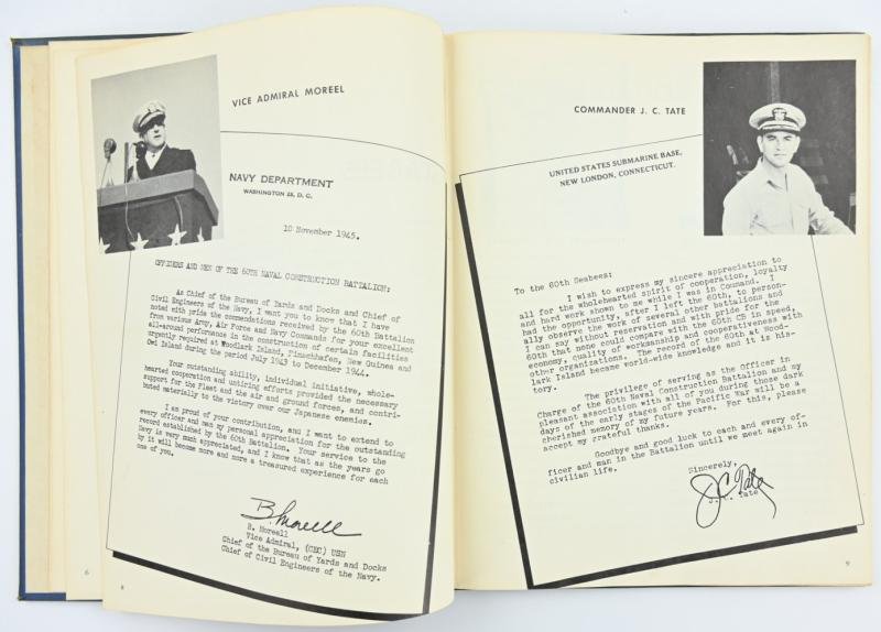 US WW2 History Book of the 60th Seabees — image 5