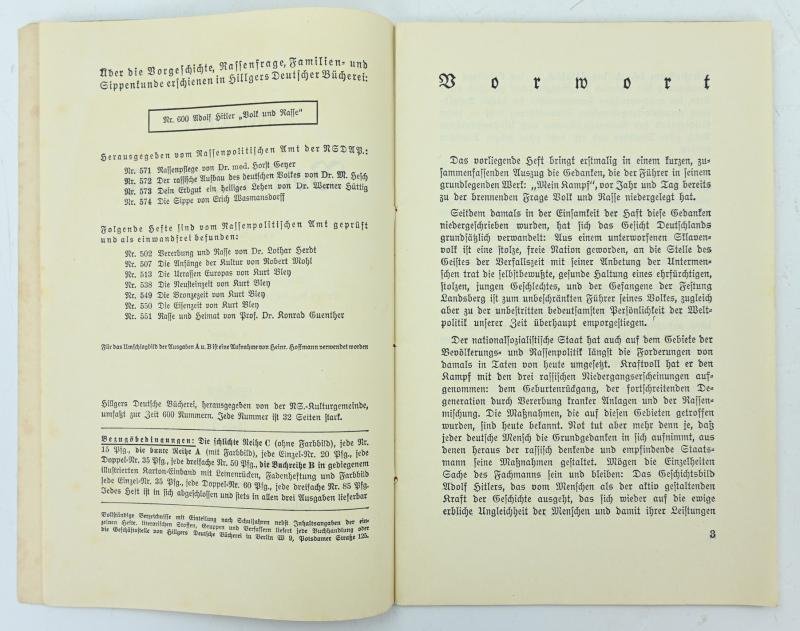 Adolf Hitler Booklet 'Volk und Rasse' — image 3