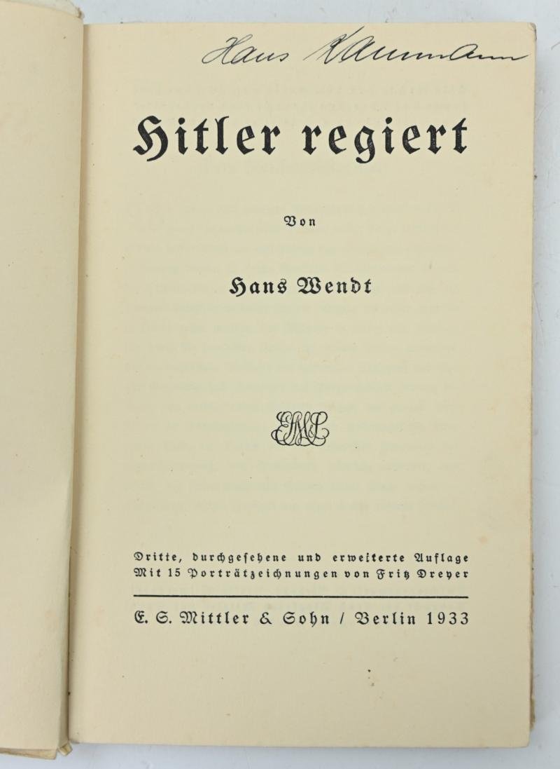 German Third Reich Book ''Hitler Regiert' — image 2