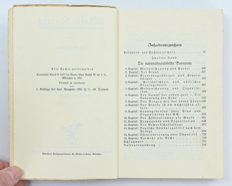 German Adolf Hitler Mein Kampf Book 1932 — image 4