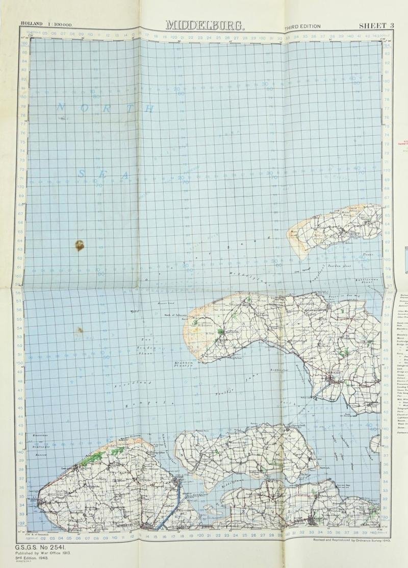 US WW2 Mapcard 'Middelburg' Holland — image 2