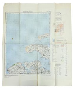 US WW2 Mapcard 'Middelburg' Holland