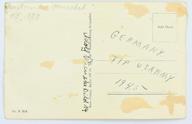 German LW Postcard 'Sturzbomber' — image 2