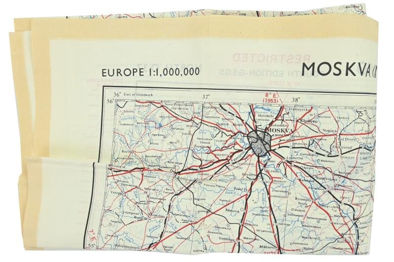 British RAF Escape Map 'Moscow' — image 7