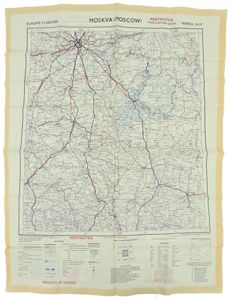 British RAF Escape Map 'Moscow'
