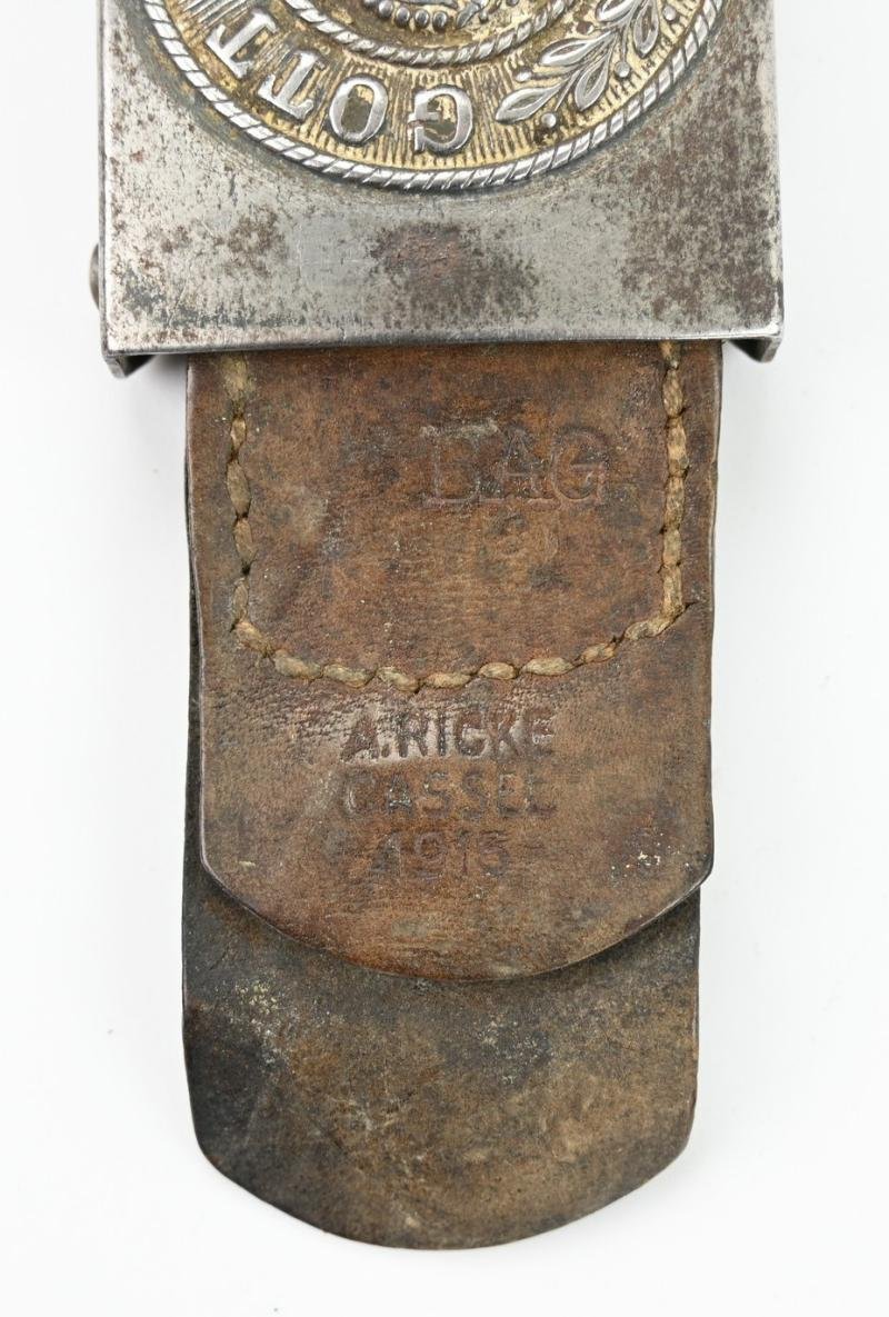 German WW1 Beltbuckle with Tab 1916 — image 2