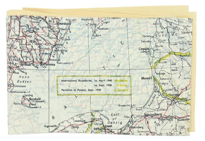 British RAF WW2 Escape Map 'Scandinavia and The Baltic'. — image 4