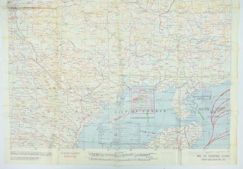 USAAF WW2 Escape Map 'French Indo China' — image 10