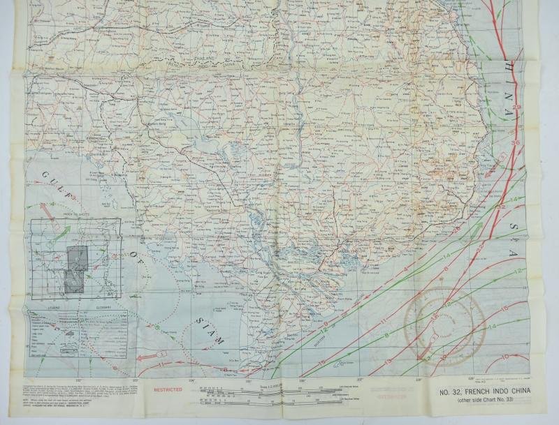 USAAF WW2 Escape Map 'French Indo China' — image 3