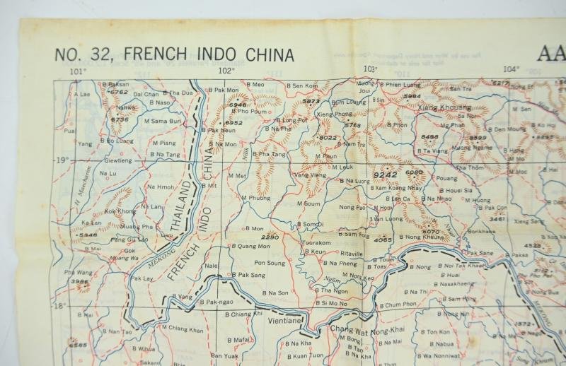 USAAF WW2 Escape Map 'French Indo China' — image 6