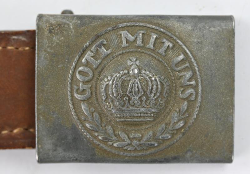 German WW1 Beltbuckle with Tab 1917 — image 2