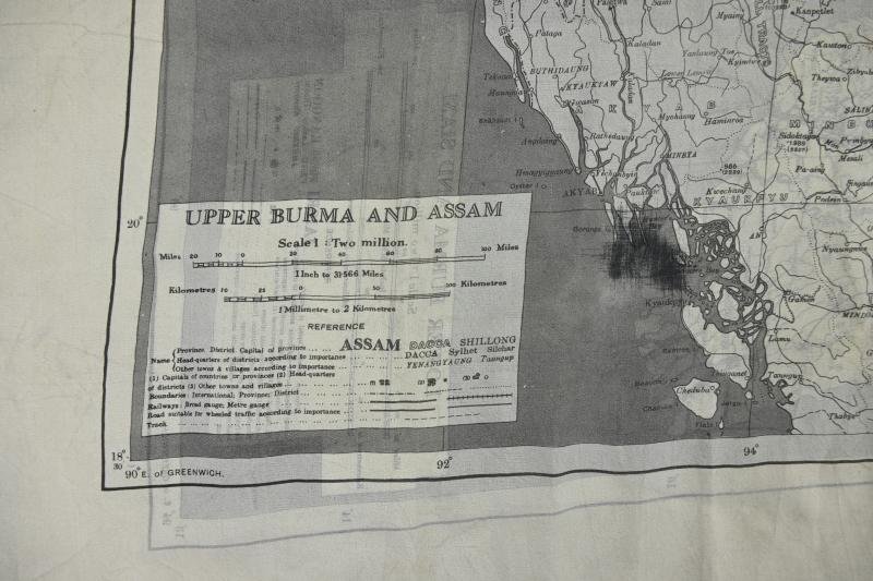 British RAF WW2 Escape Map 'Burma & Siam' — image 6