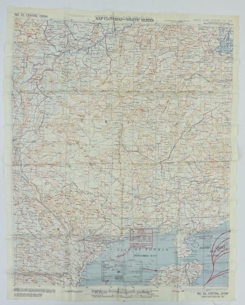 USAAF WW2 Escape Map 'French Indo China' — image 10