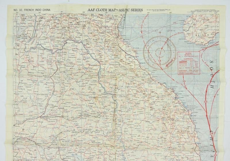 USAAF WW2 Escape Map 'French Indo China' — image 2