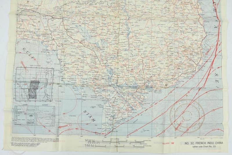 USAAF WW2 Escape Map 'French Indo China' — image 3