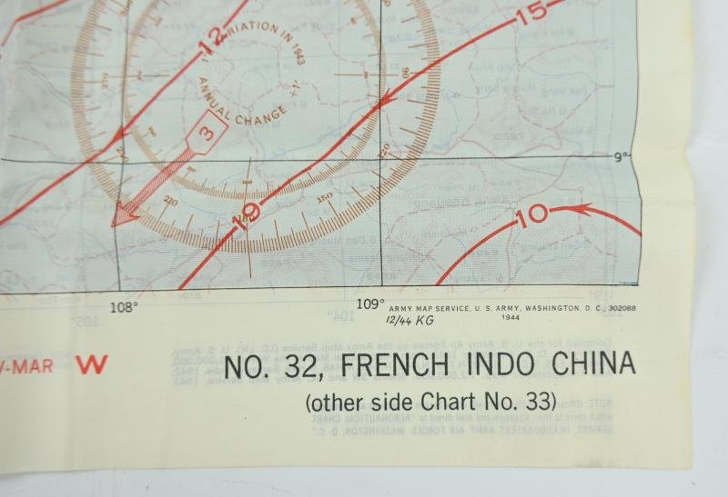 USAAF WW2 Escape Map 'French Indo China' — image 5