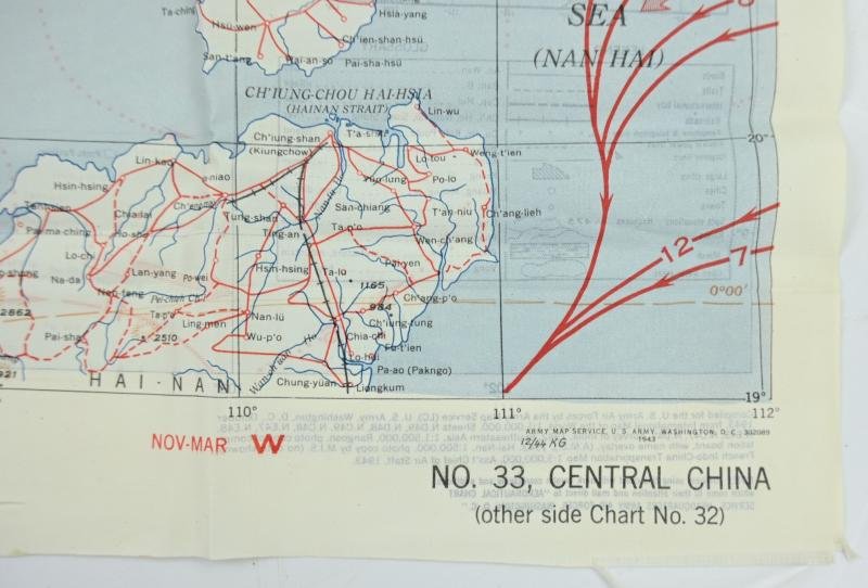 USAAF WW2 Escape Map 'French Indo China' — image 9