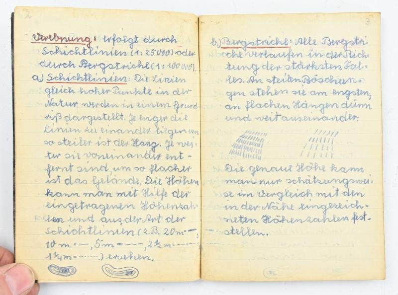 German Hitler Youth Study Notebook — image 3