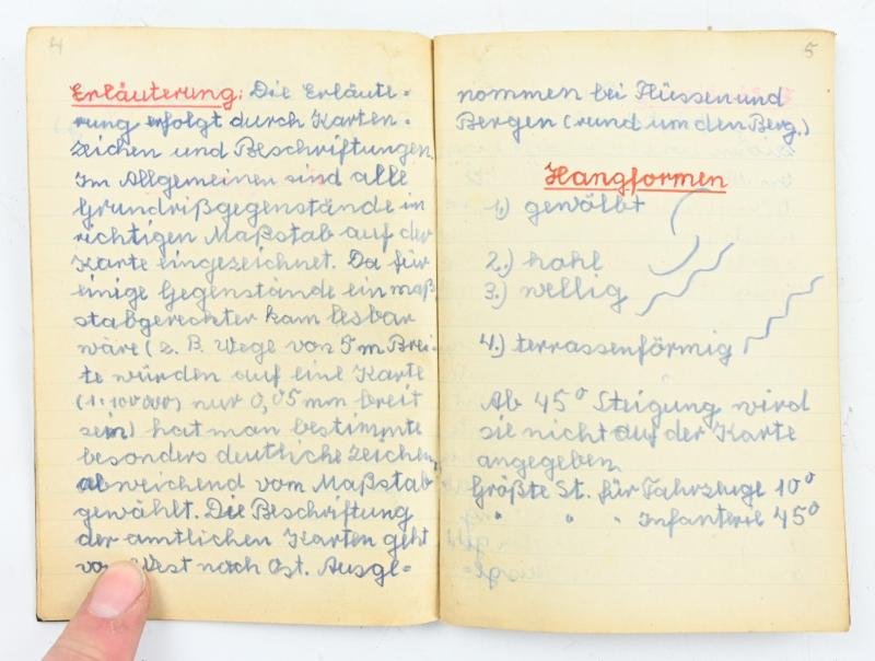German Hitler Youth Study Notebook — image 4