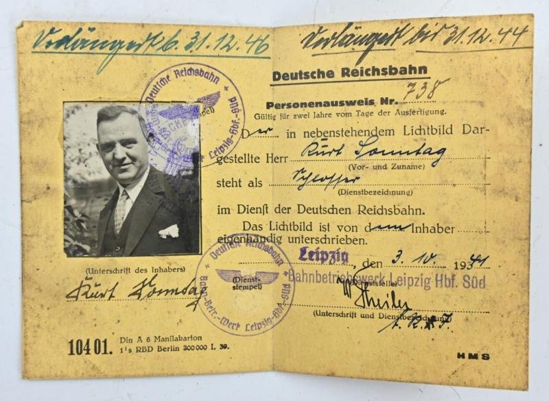 German Reichsbahn Document Set — image 2