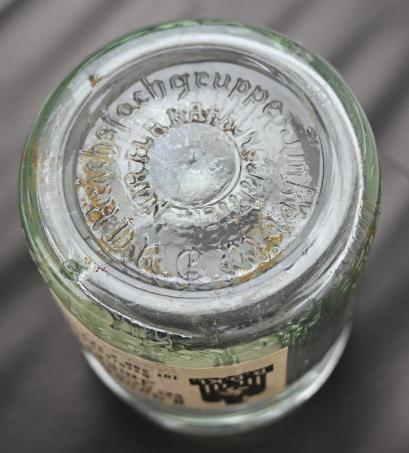 German RDKl. Glass Honey Pot — image 4
