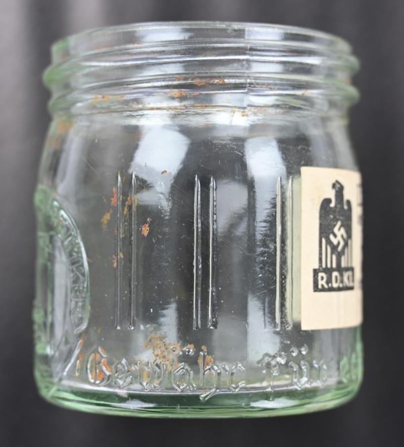 German RDKl. Glass Honey Pot — image 7