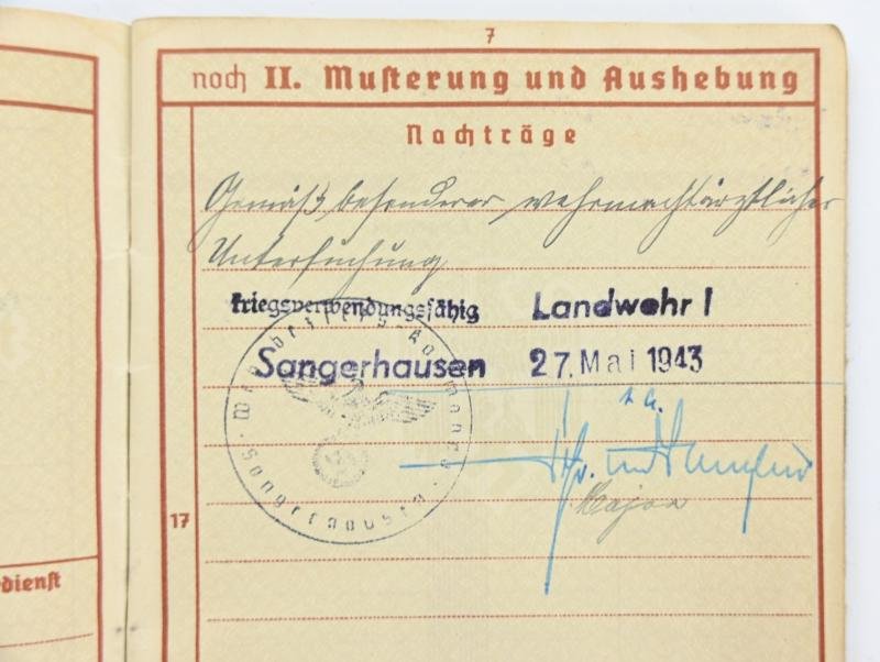 German Wehrpass 'Walter Hahn' — image 4