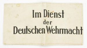 German WH Armband 'Im Dienst der Deutschen Wehrmacht'