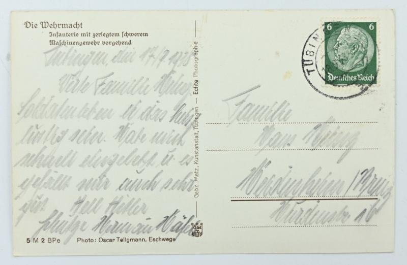 German WH Postcard 'Die Wehrmacht' — image 2