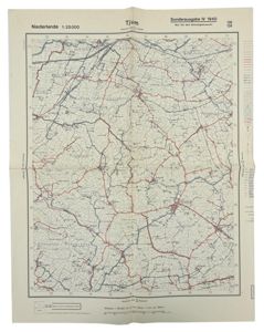 German Mapcard of 'Tjum' Holland