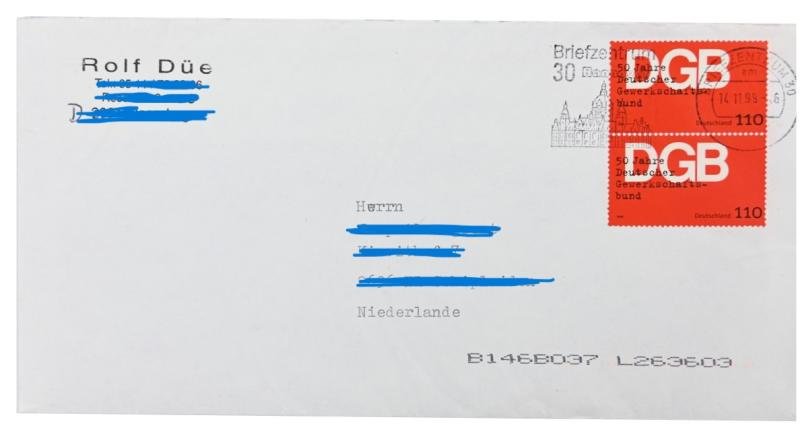 Signature of Wehrmacht (Heer) KC Recipient 'Rolf Düe' — image 2