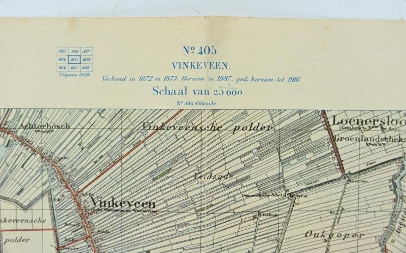 German Mapcard of 'Vinkeveen' Holland — image 2