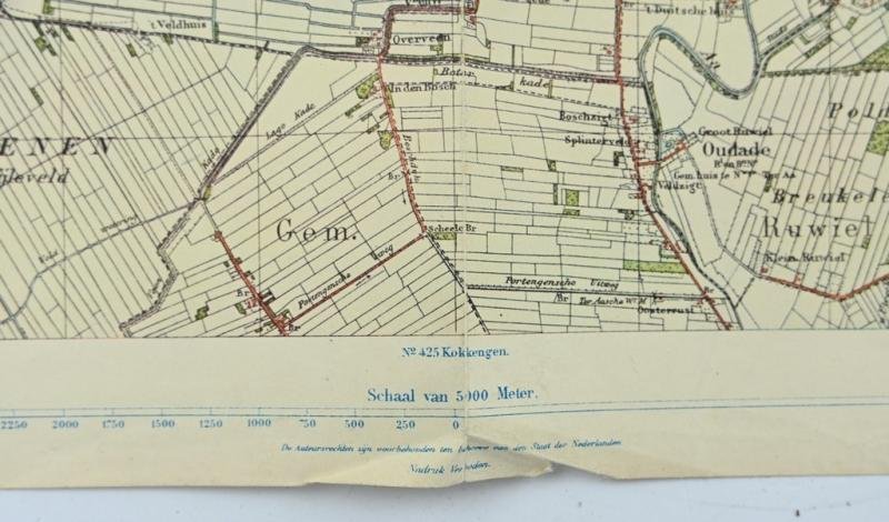 German Mapcard of 'Vinkeveen' Holland — image 4