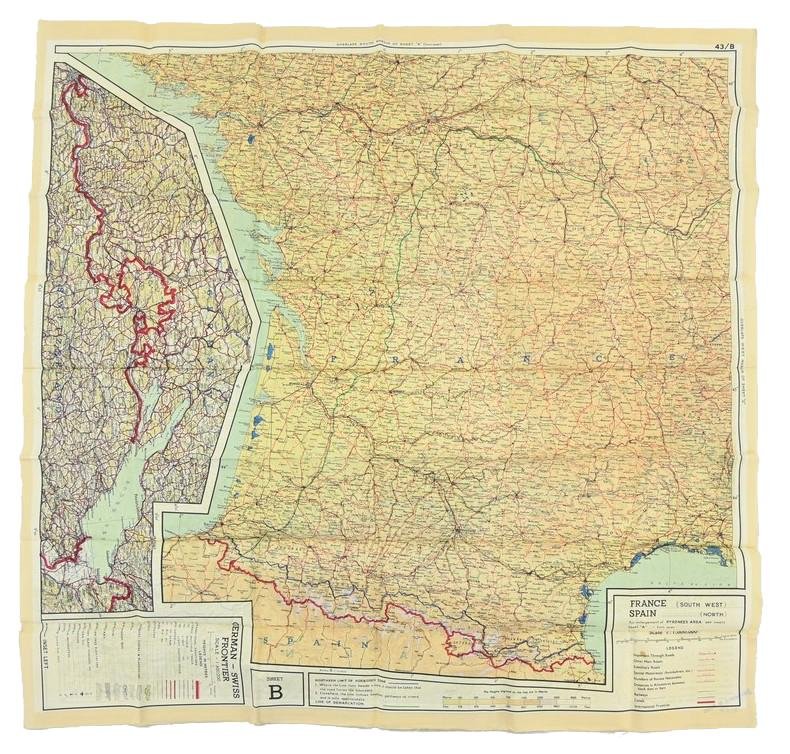 USAAF WW2 Pilot Escape Map 43A/B — image 4