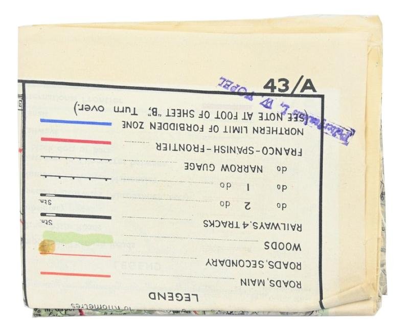 USAAF WW2 Pilot Escape Map 43A/B — image 7