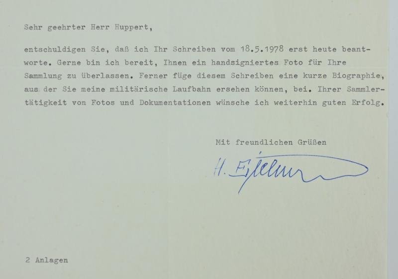 Postcard with Signature of Waffen-SS KC Recipient 'Hugo Eichhorn' — image 10