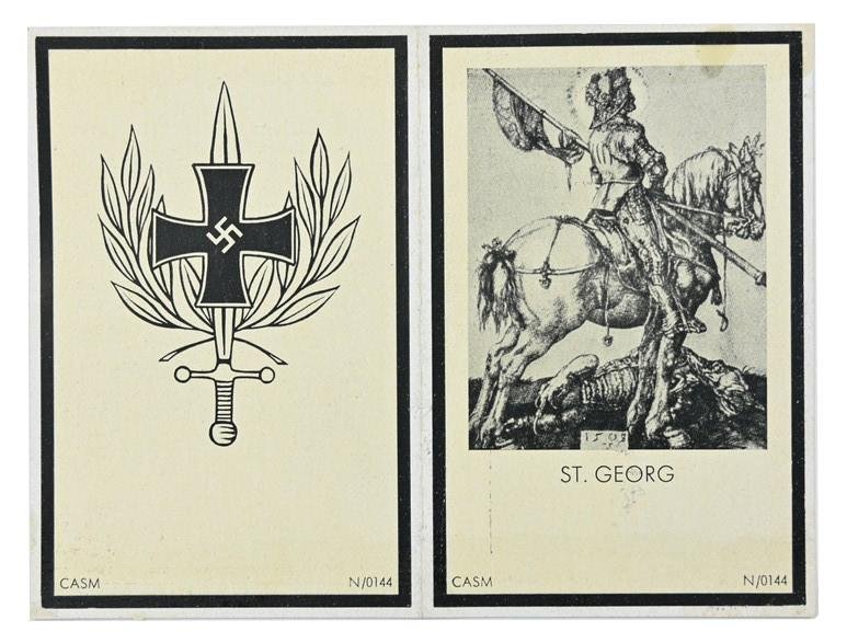 German WH Deathcard 'Adam Lippert von Fuchsmühl' — image 2