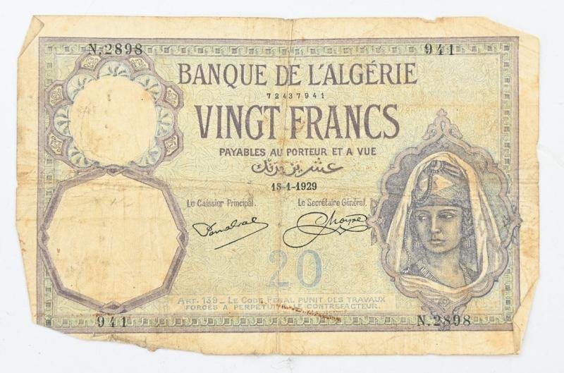 Algerian WW2 Banknotes — image 4