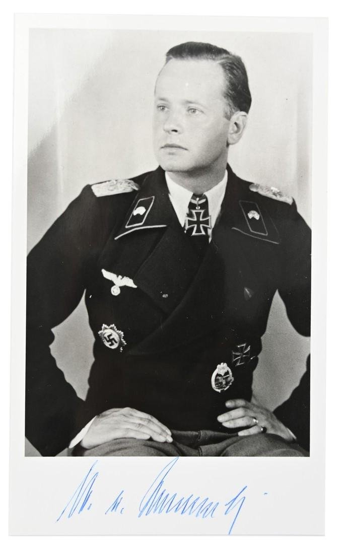 Signature of Wehrmacht (Heer) KC Recipient 'Werner Freiherr von Beschwitz' — image 3
