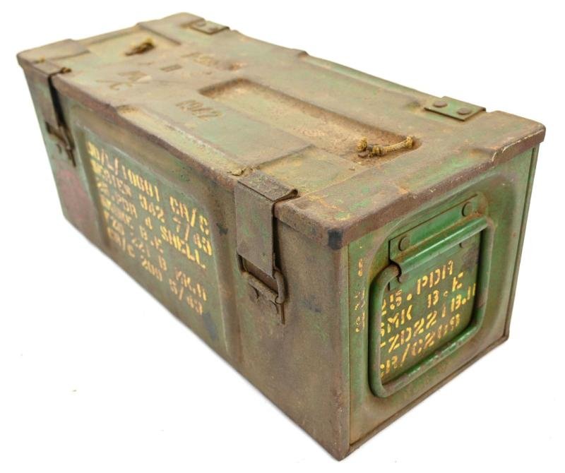 British WW2 25pds Smoke Grenade Box with Frame — image 4