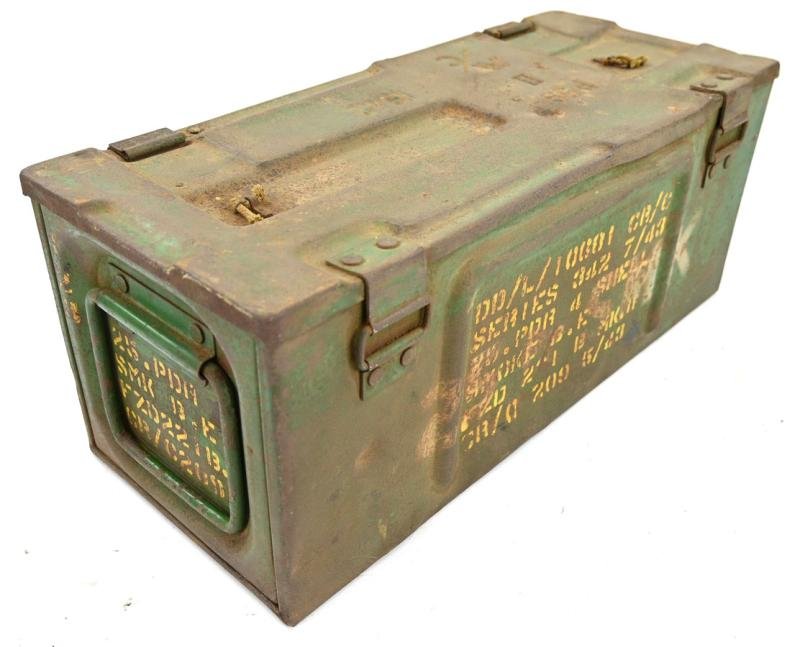 British WW2 25pds Smoke Grenade Box with Frame — image 5