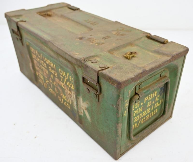 British WW2 25pds Smoke Grenade Box with Frame — image 6