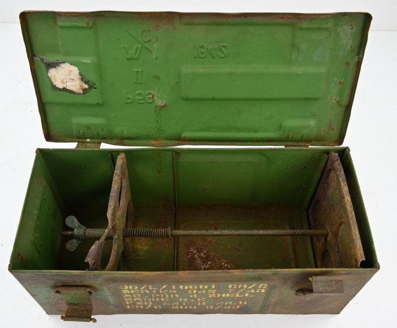 British WW2 25pds Smoke Grenade Box with Frame — image 7