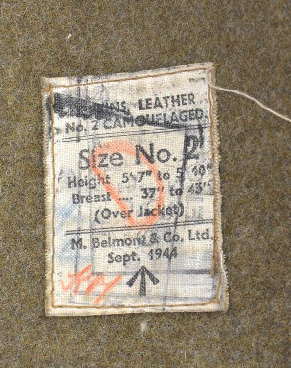 British WW2 Camo Leather Jerkin — image 3
