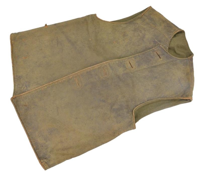 British WW2 Camo Leather Jerkin — image 5