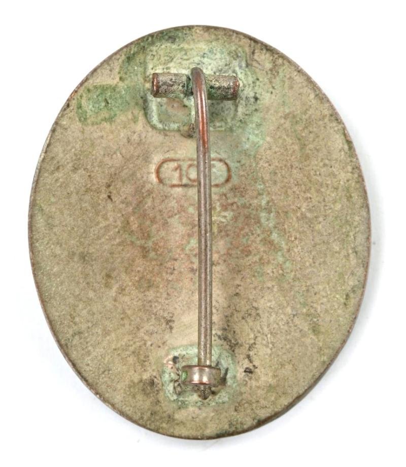 German Wound Badge in Silver '107' — image 3